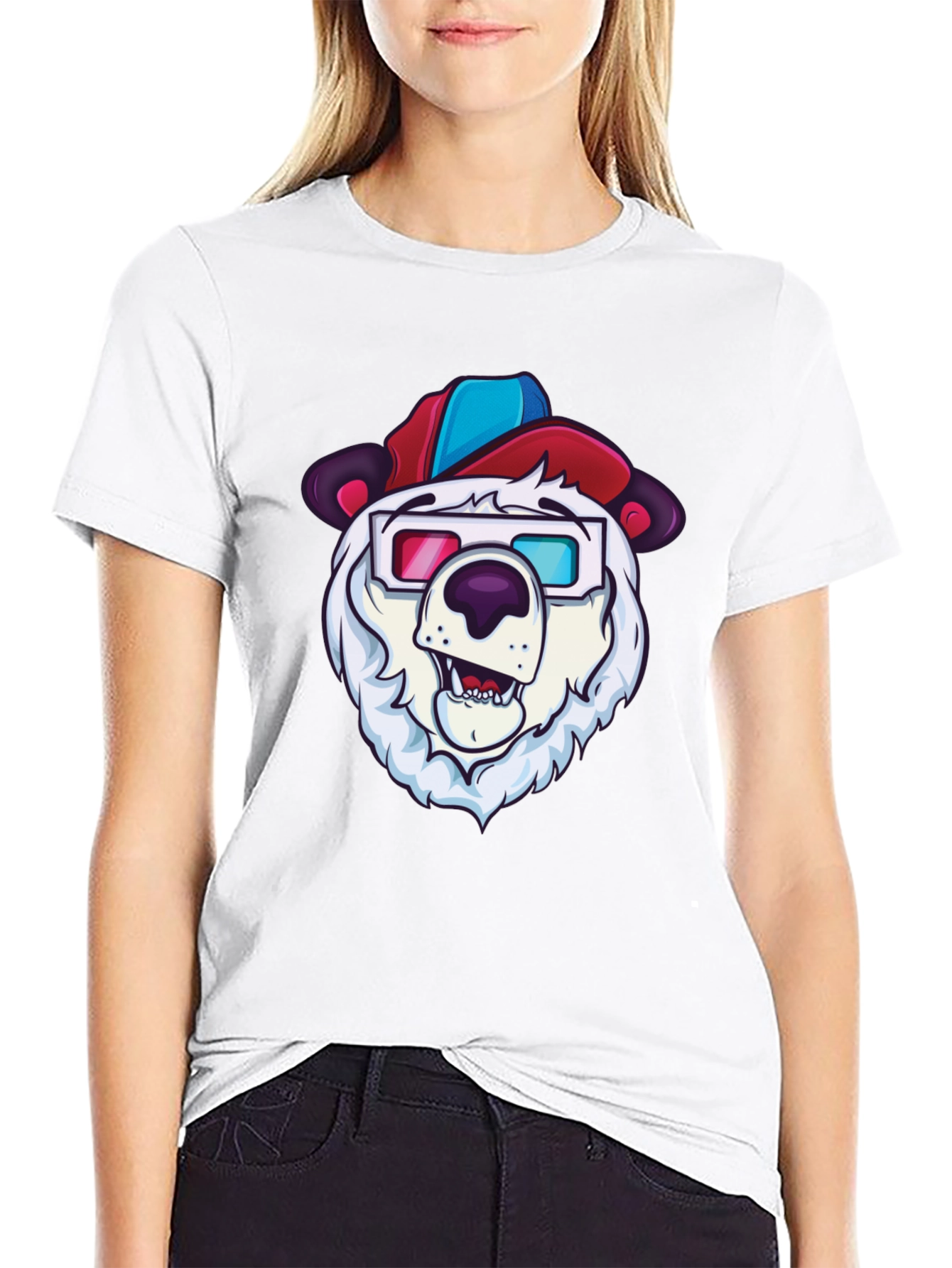 Cool Bear Tee - Cartoon Character Graphic
