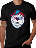 Cool Bear Tee - Cartoon Character Graphic