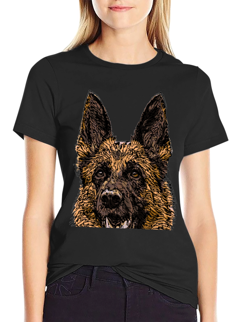 German Shepherd Graphic Tee - Cool Dog Lover Shirt