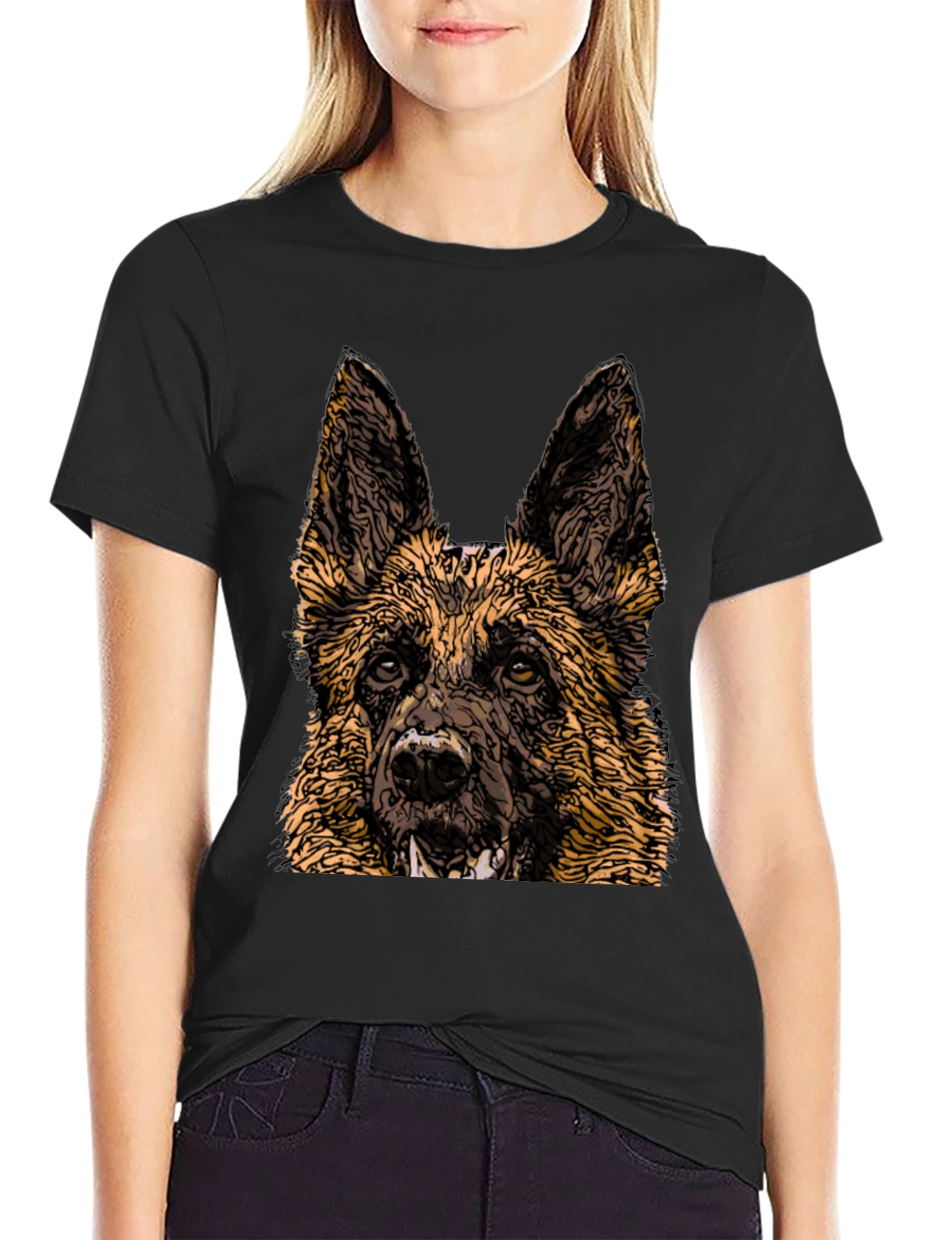 German Shepherd Graphic Tee - Cool Dog Lover Shirt