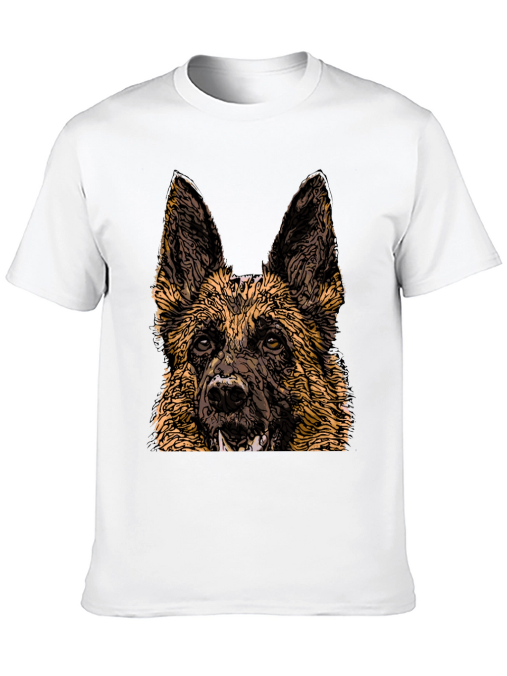 German Shepherd Graphic Tee - Cool Dog Lover Shirt