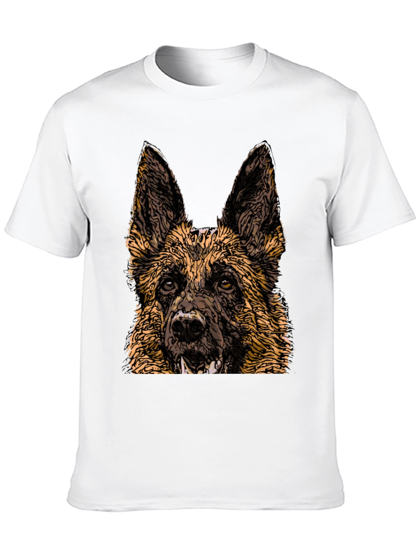 German Shepherd Graphic Tee - Cool Dog Lover Shirt