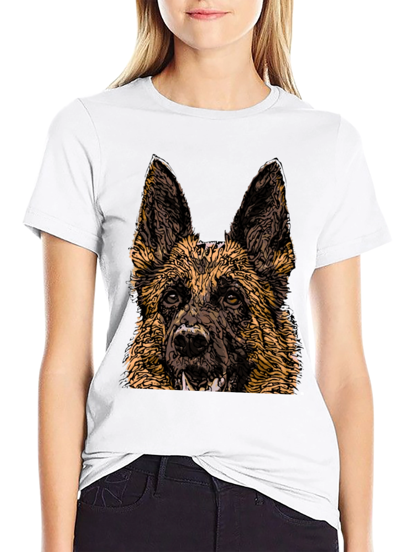 German Shepherd Graphic Tee - Cool Dog Lover Shirt