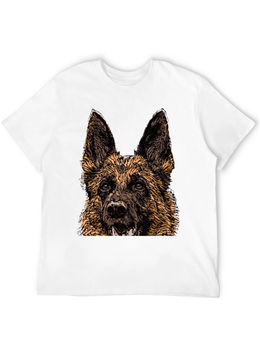 German Shepherd Graphic Tee - Cool Dog Lover Shirt