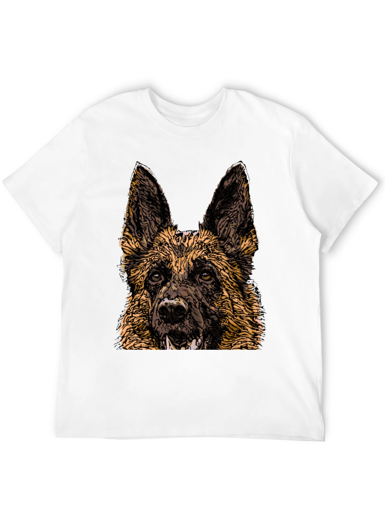 German Shepherd Graphic Tee - Cool Dog Lover Shirt