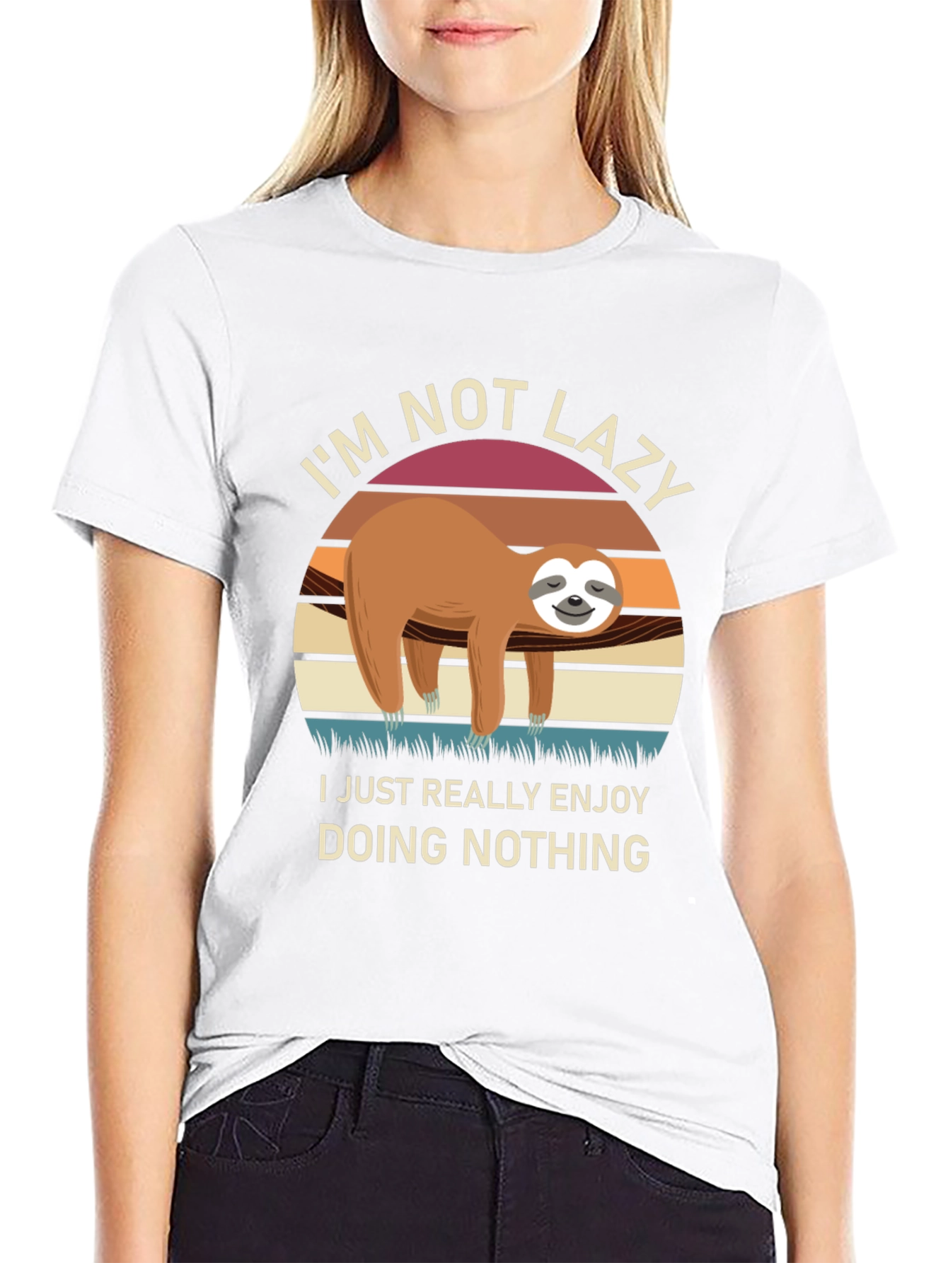 Im Not Lazy Sloth Graphic Tee