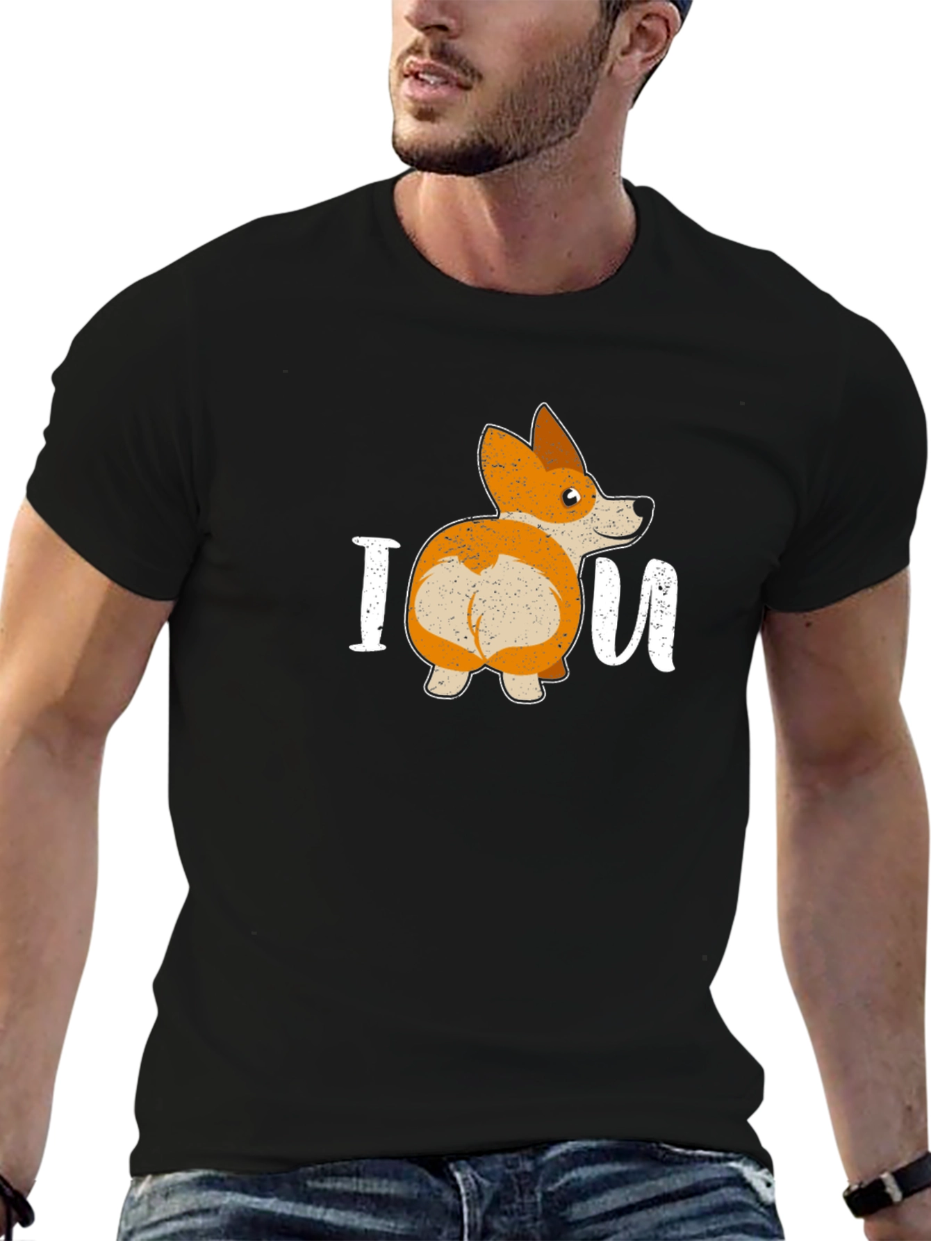I Corgi U Black T-Shirt