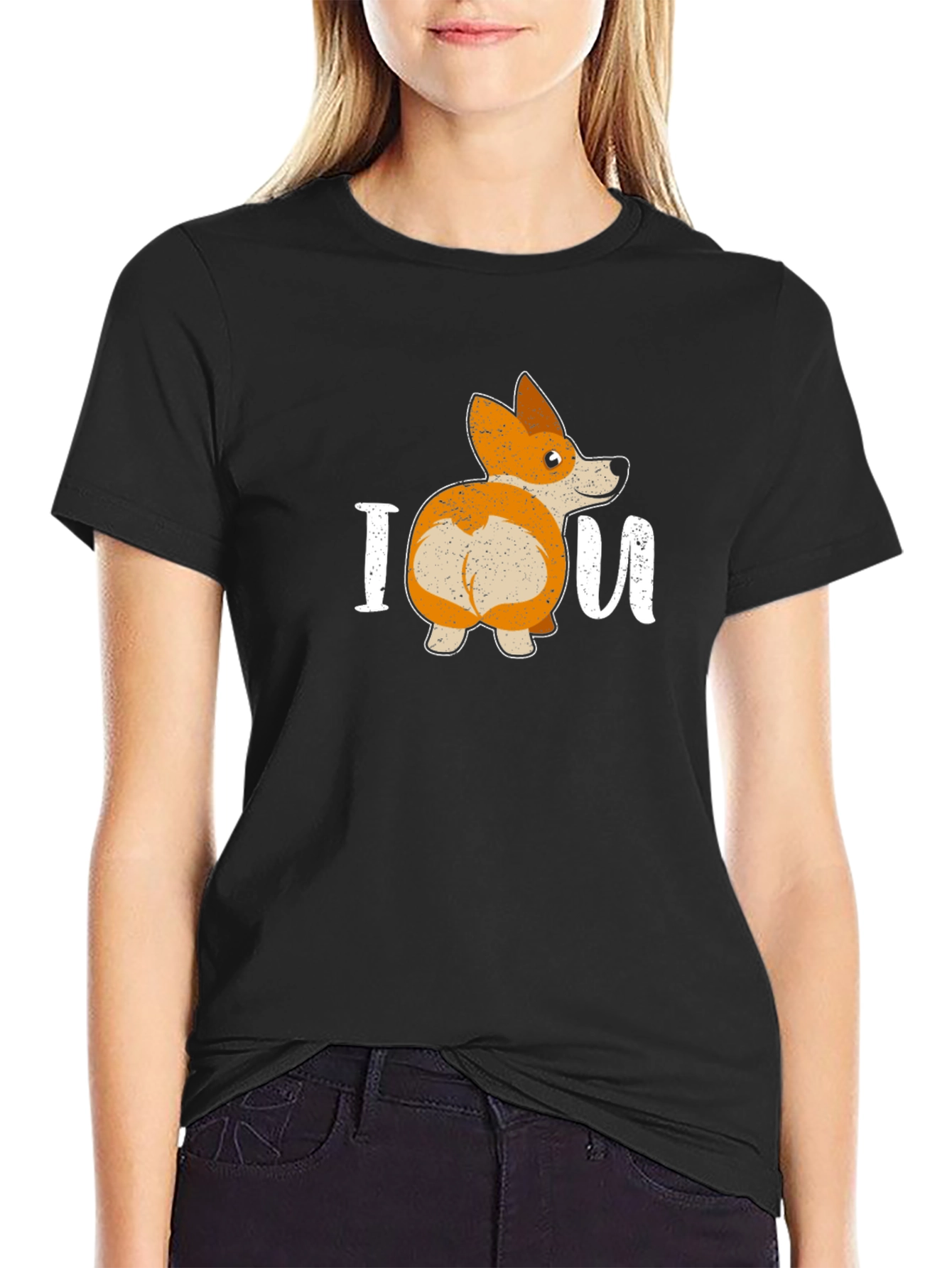 I Corgi U Black T-Shirt