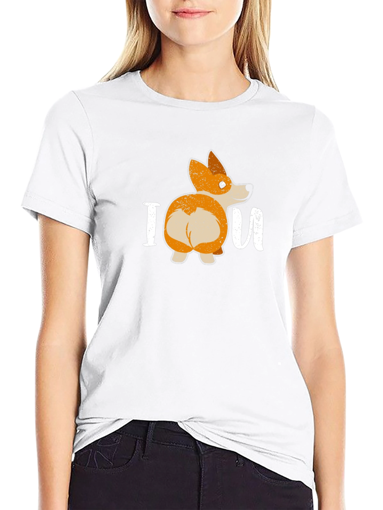 I Corgi U Black T-Shirt