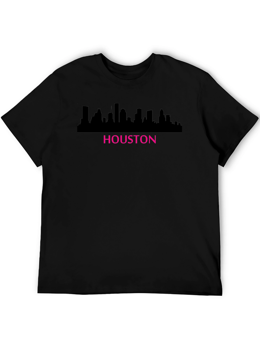 Houston Skyline Black T-Shirt