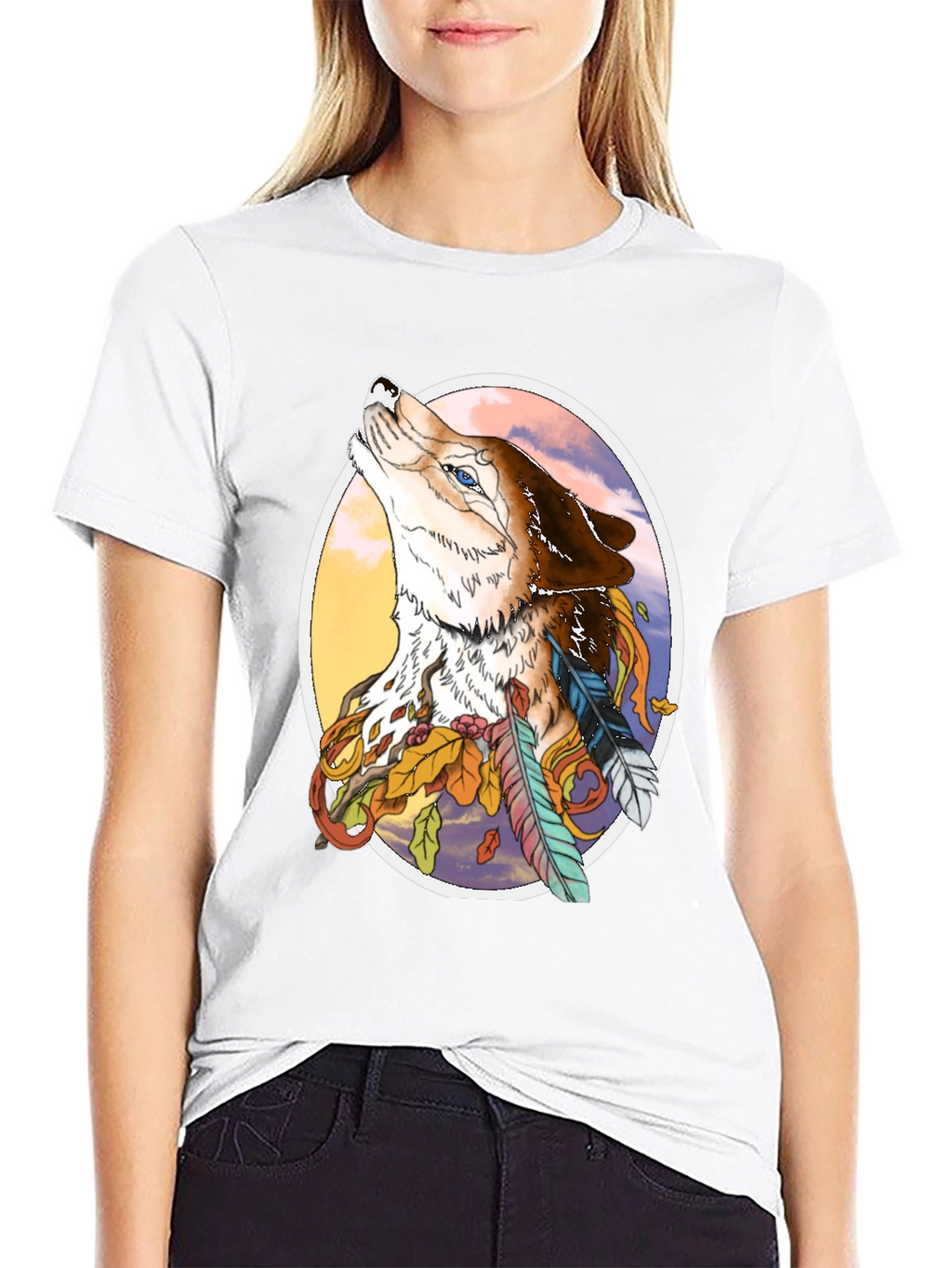 Wolf & Feather Graphic Tee