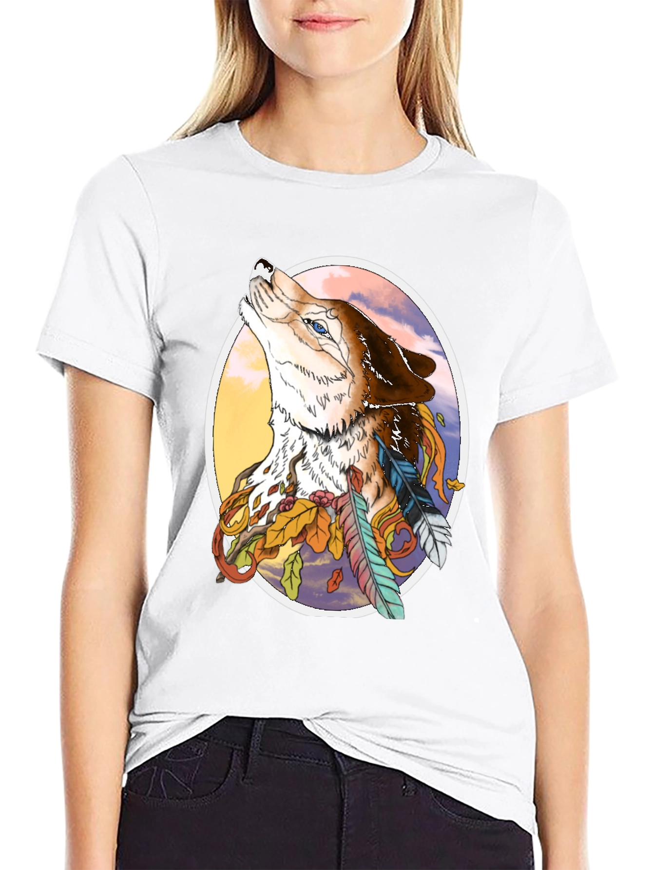 Wolf & Feather Graphic Tee