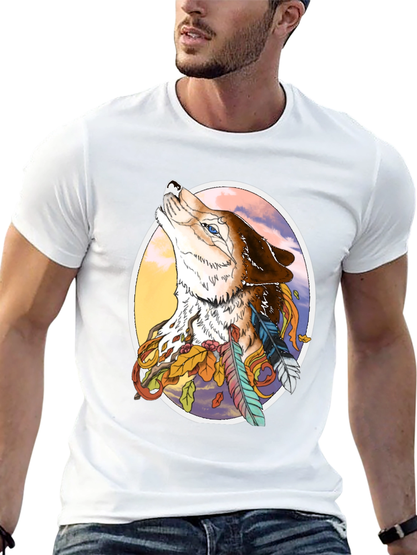 Wolf & Feather Graphic Tee