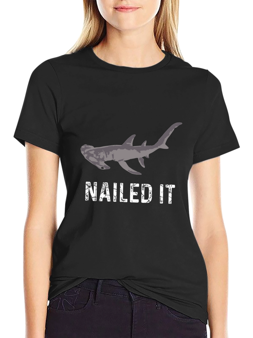 Nailed It Hammerhead Shark Graphic Tee