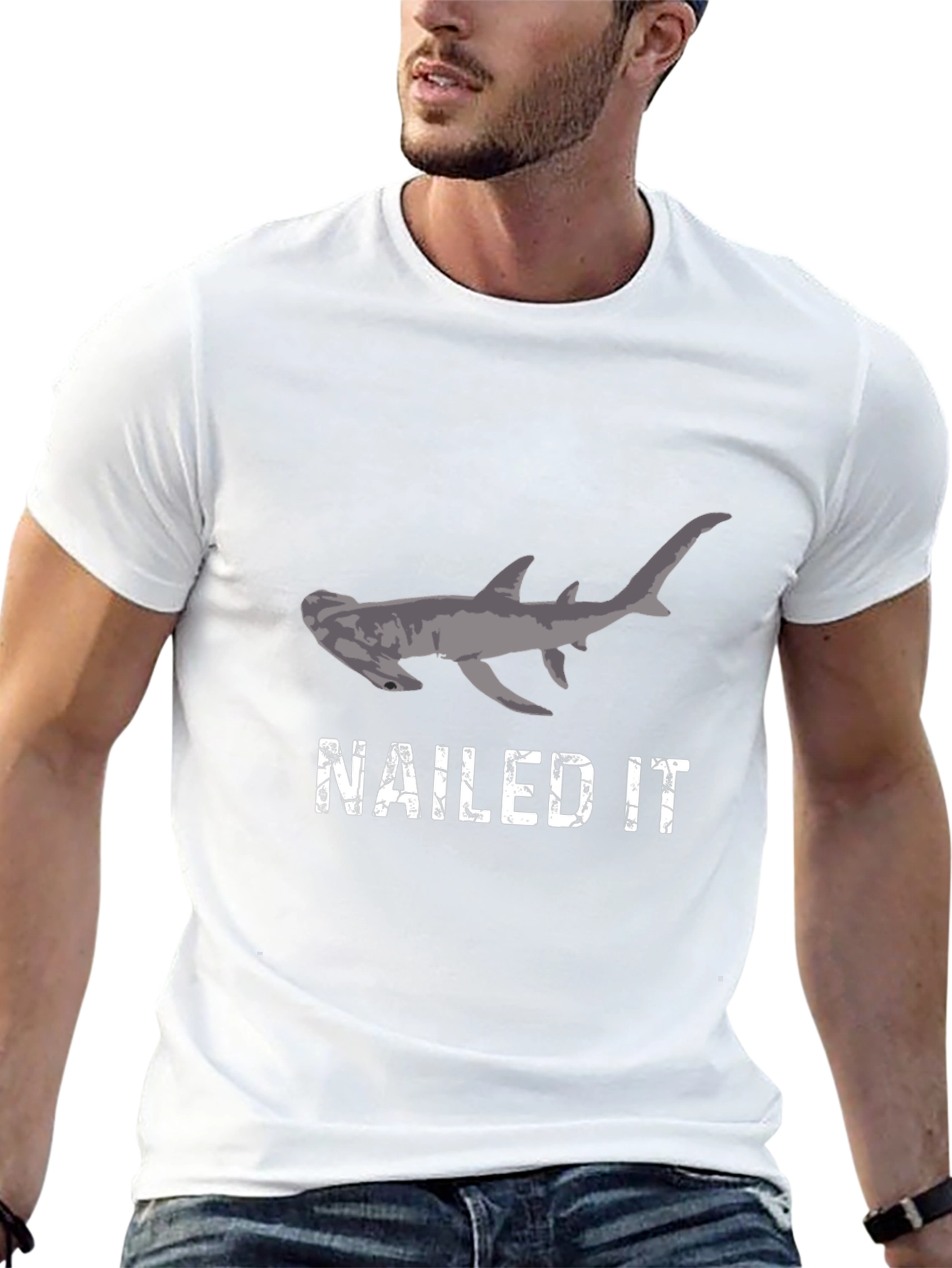 Nailed It Hammerhead Shark Graphic Tee