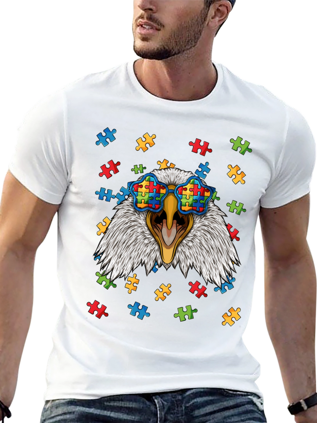 Eagle Autism Awareness T-Shirt