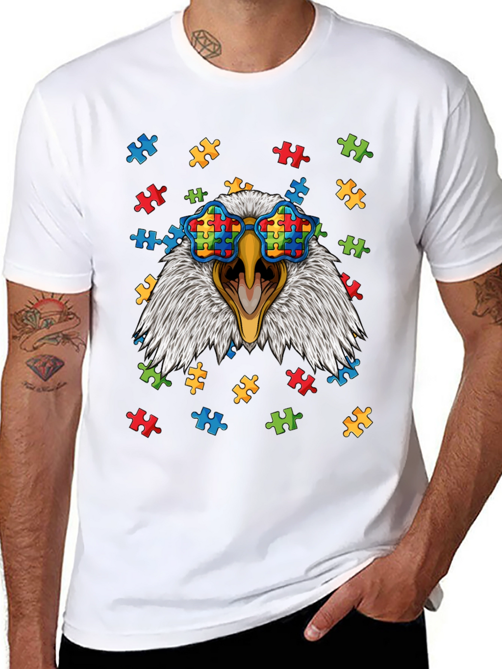 Eagle Autism Awareness T-Shirt