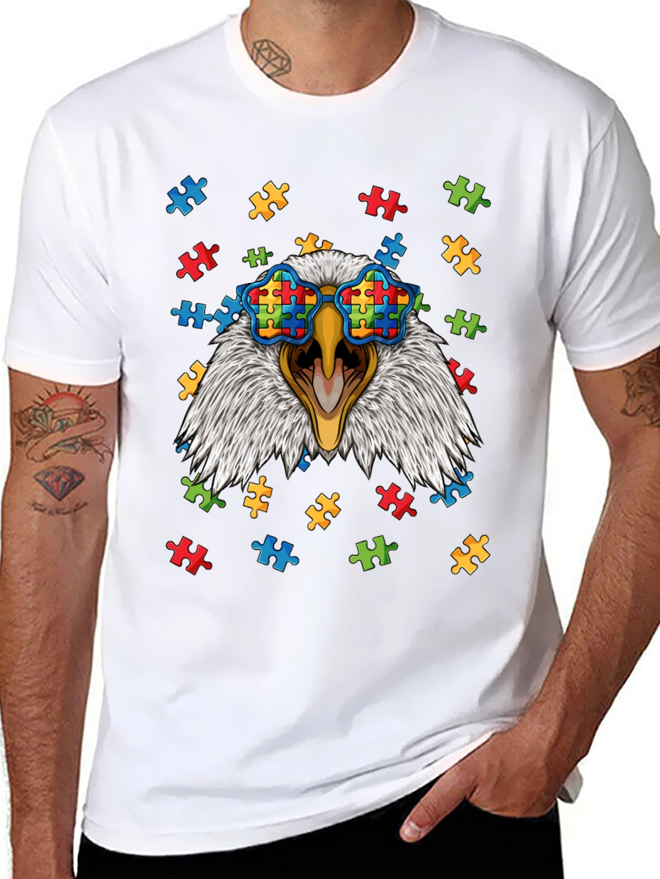 Eagle Autism Awareness T-Shirt
