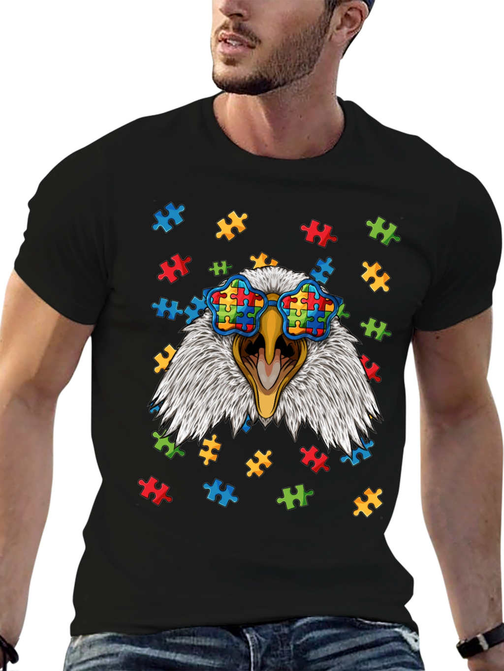 Eagle Autism Awareness T-Shirt