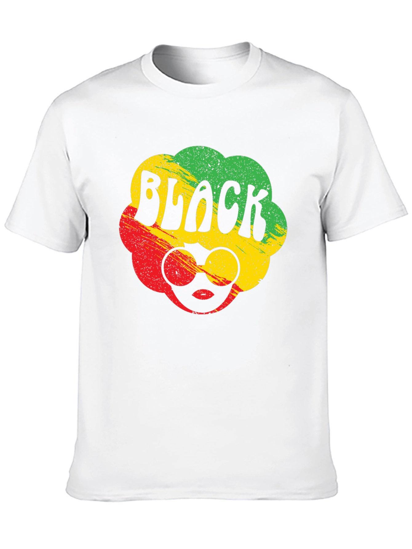 Black Pride Rasta T-Shirt - Afro Sunglasses Tee