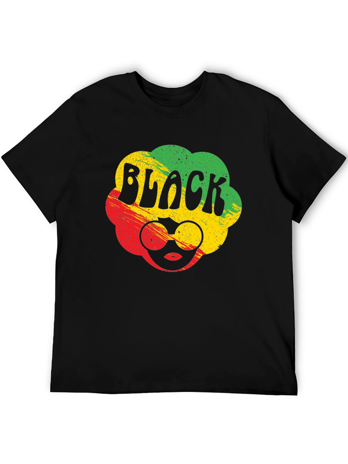 Black Pride Rasta T-Shirt - Afro Sunglasses Tee