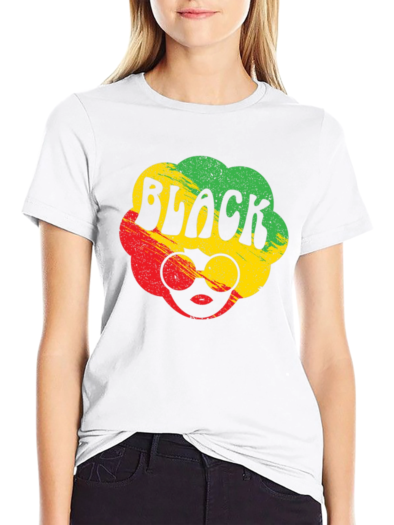Black Pride Rasta T-Shirt - Afro Sunglasses Tee