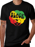 Black Pride Rasta T-Shirt - Afro Sunglasses Tee