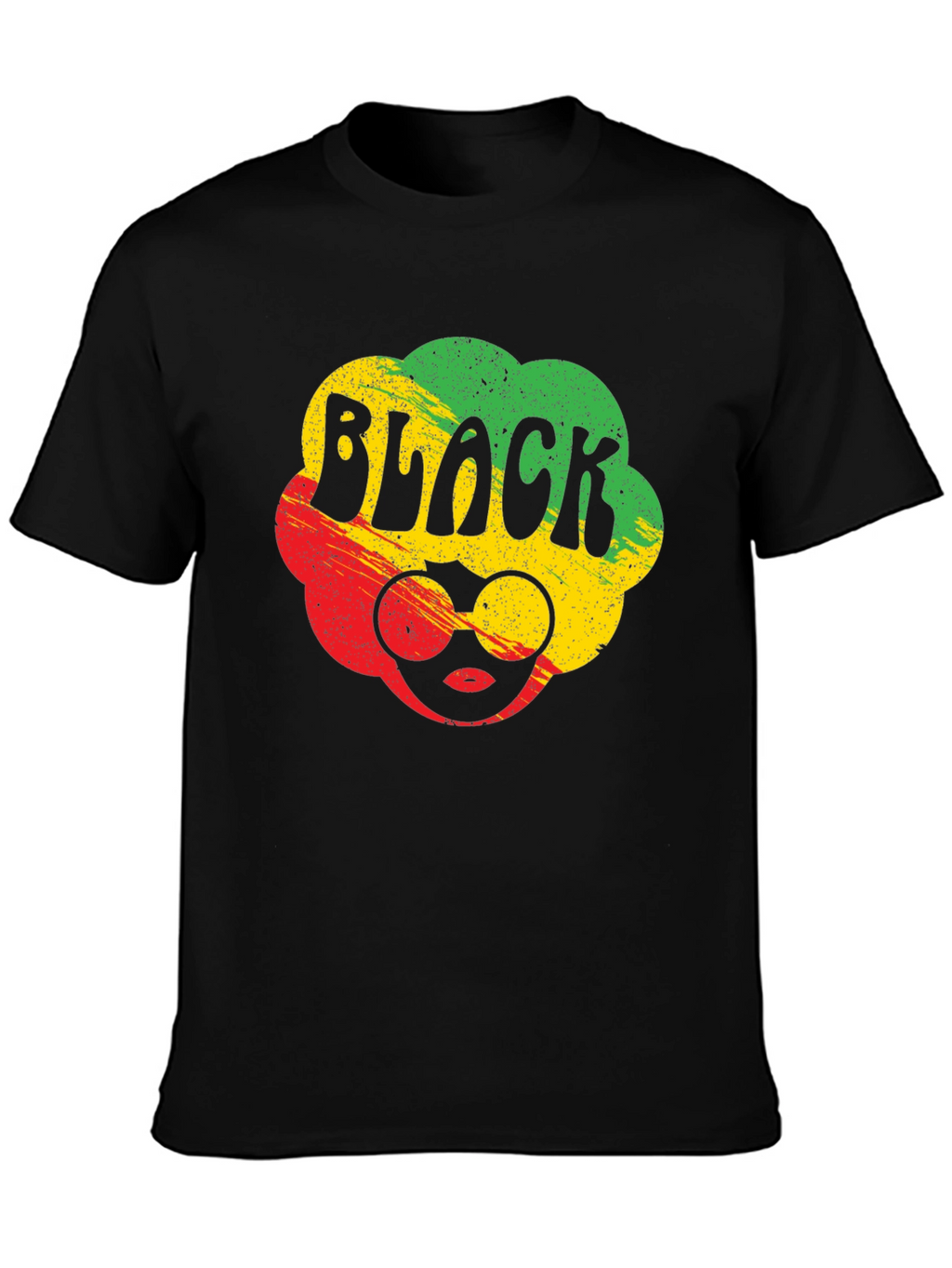 Black Pride Rasta T-Shirt - Afro Sunglasses Tee