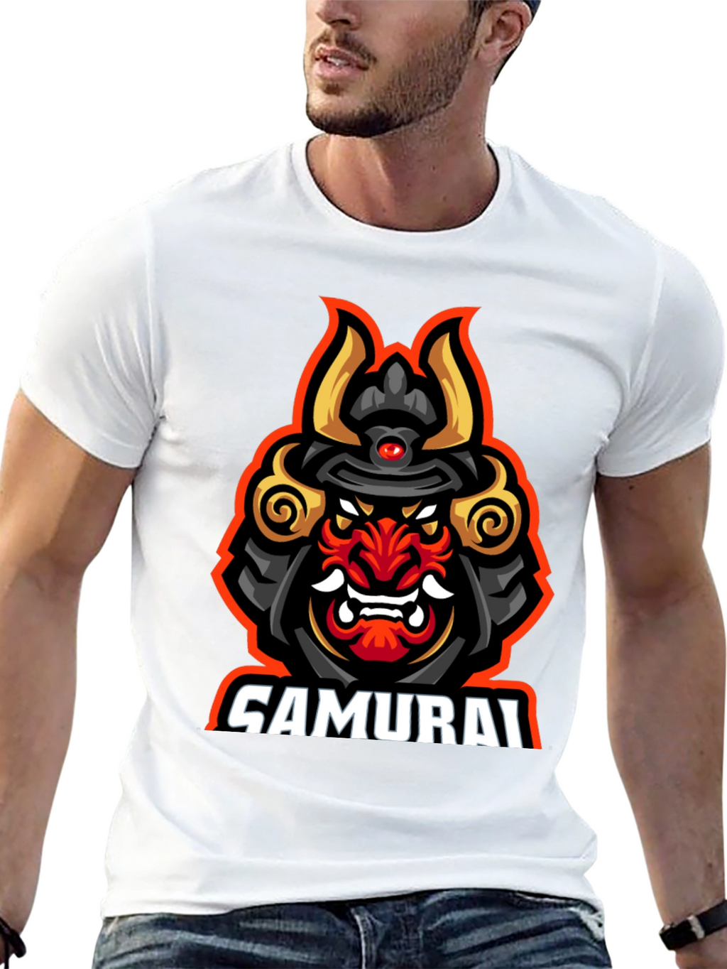 Samurai Graphic T-Shirt - Bold Warrior Design