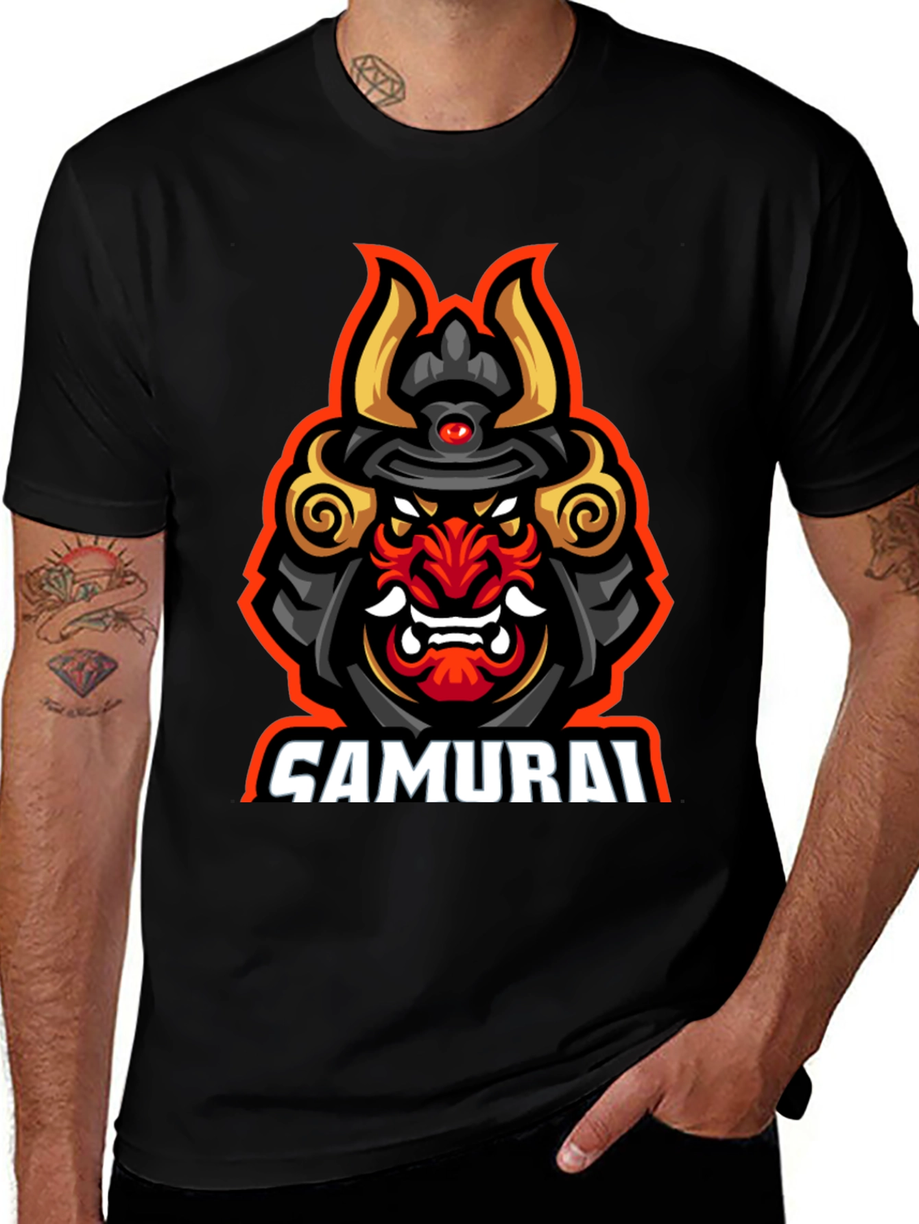 Samurai Graphic T-Shirt - Bold Warrior Design