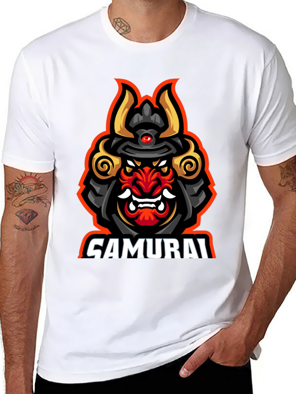 Samurai Graphic T-Shirt - Bold Warrior Design
