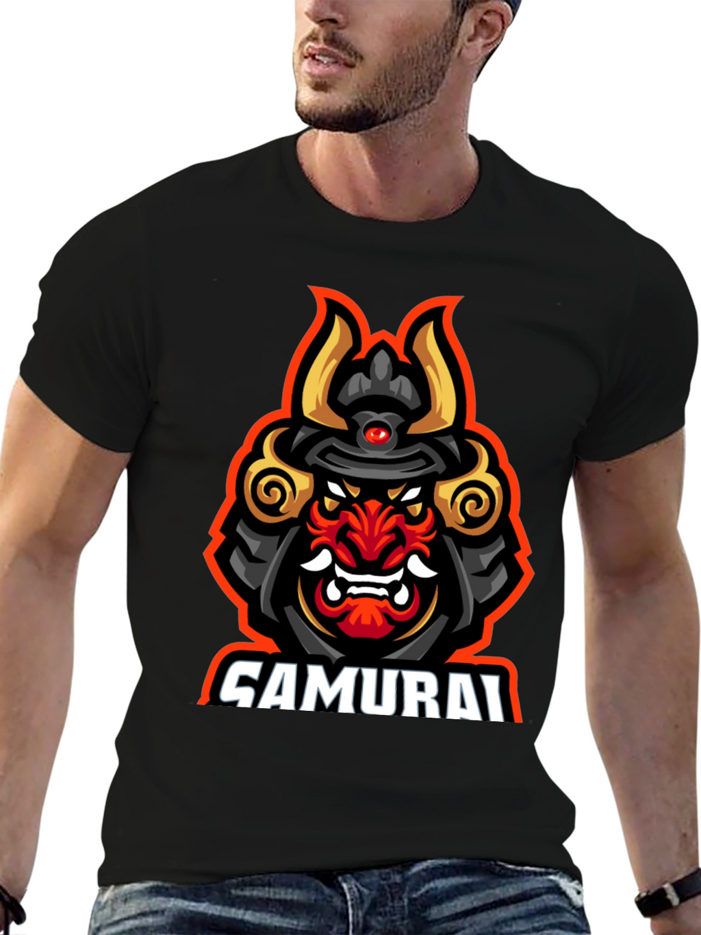 Samurai Graphic T-Shirt - Bold Warrior Design
