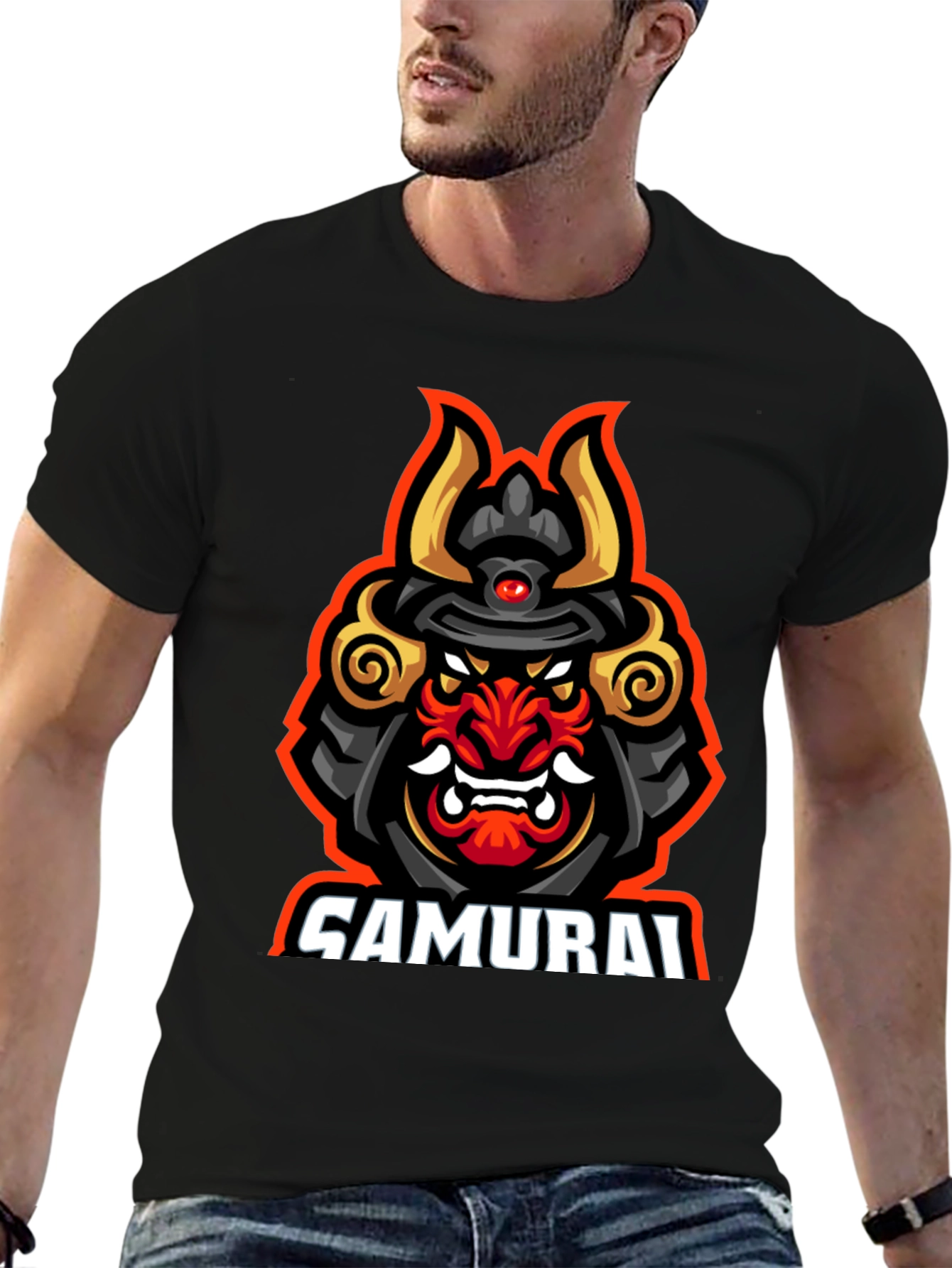 Samurai Graphic T-Shirt - Bold Warrior Design