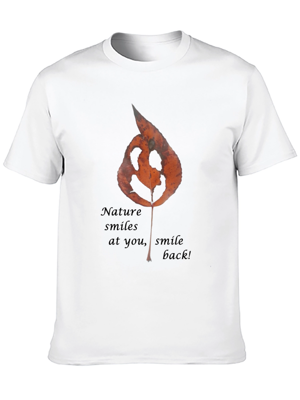 Nature Smiles Graphic Tee - Black