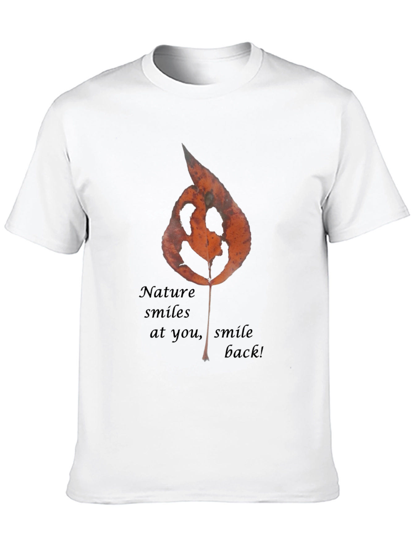 Nature Smiles Graphic Tee - Black