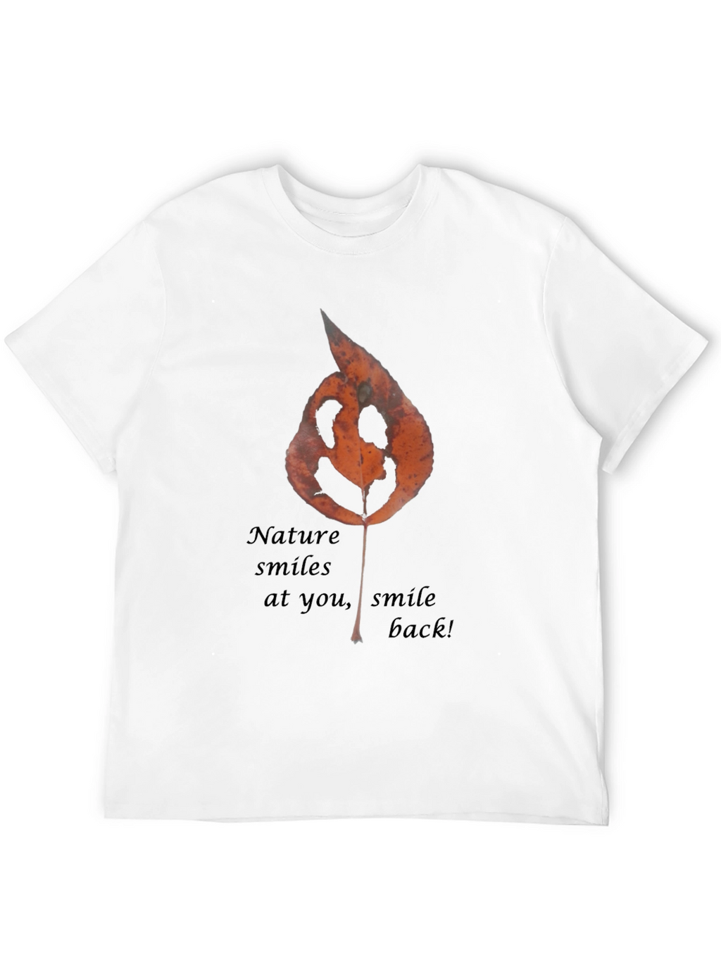 Nature Smiles Graphic Tee - Black