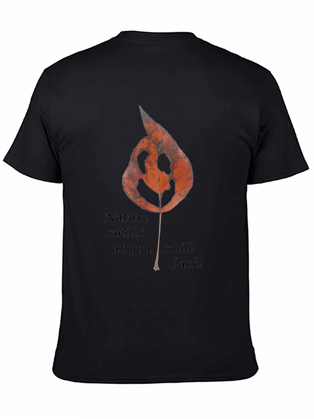 Nature Smiles Graphic Tee - Black