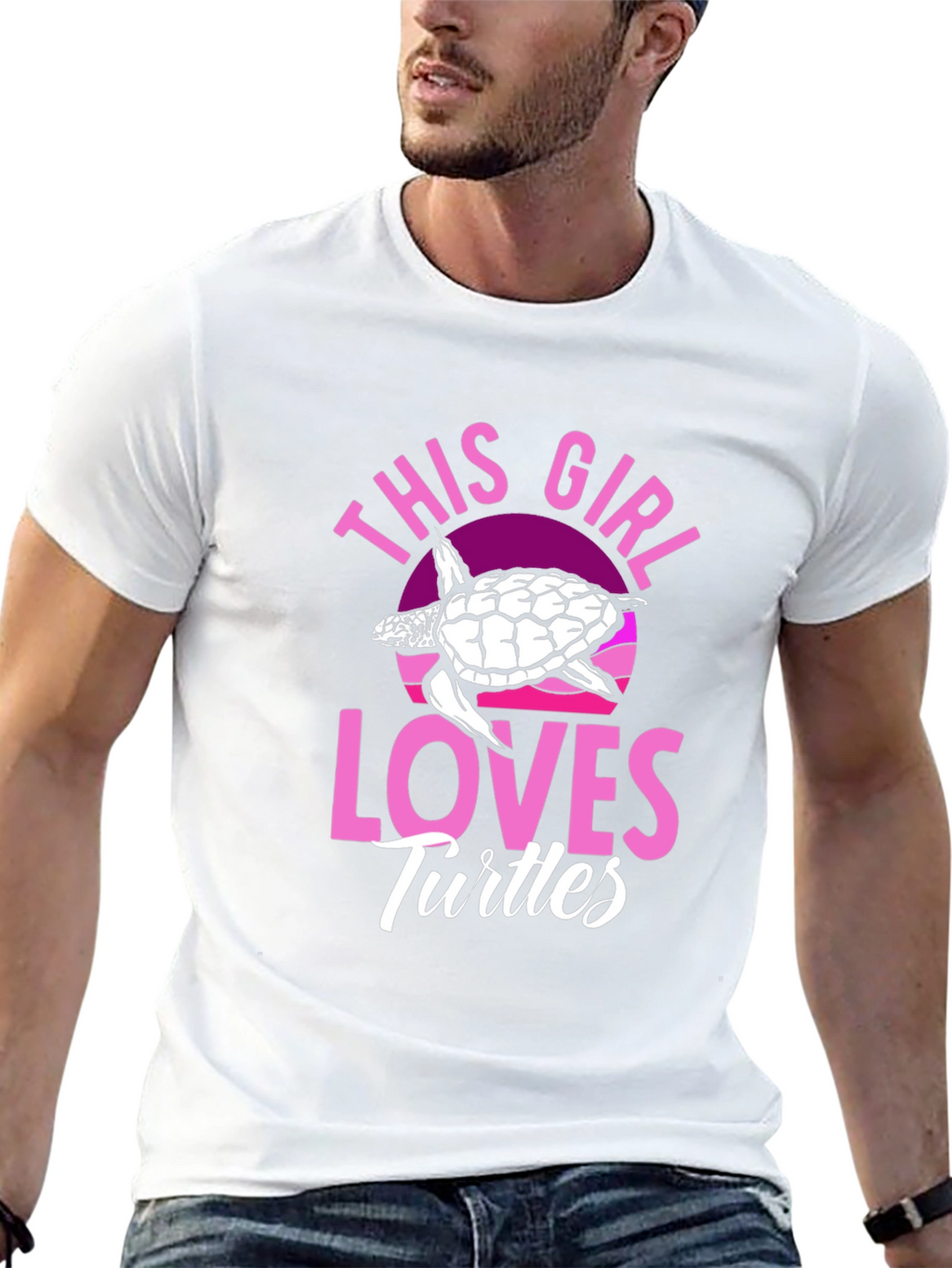 This Girl Loves Turtles T-Shirt - Black