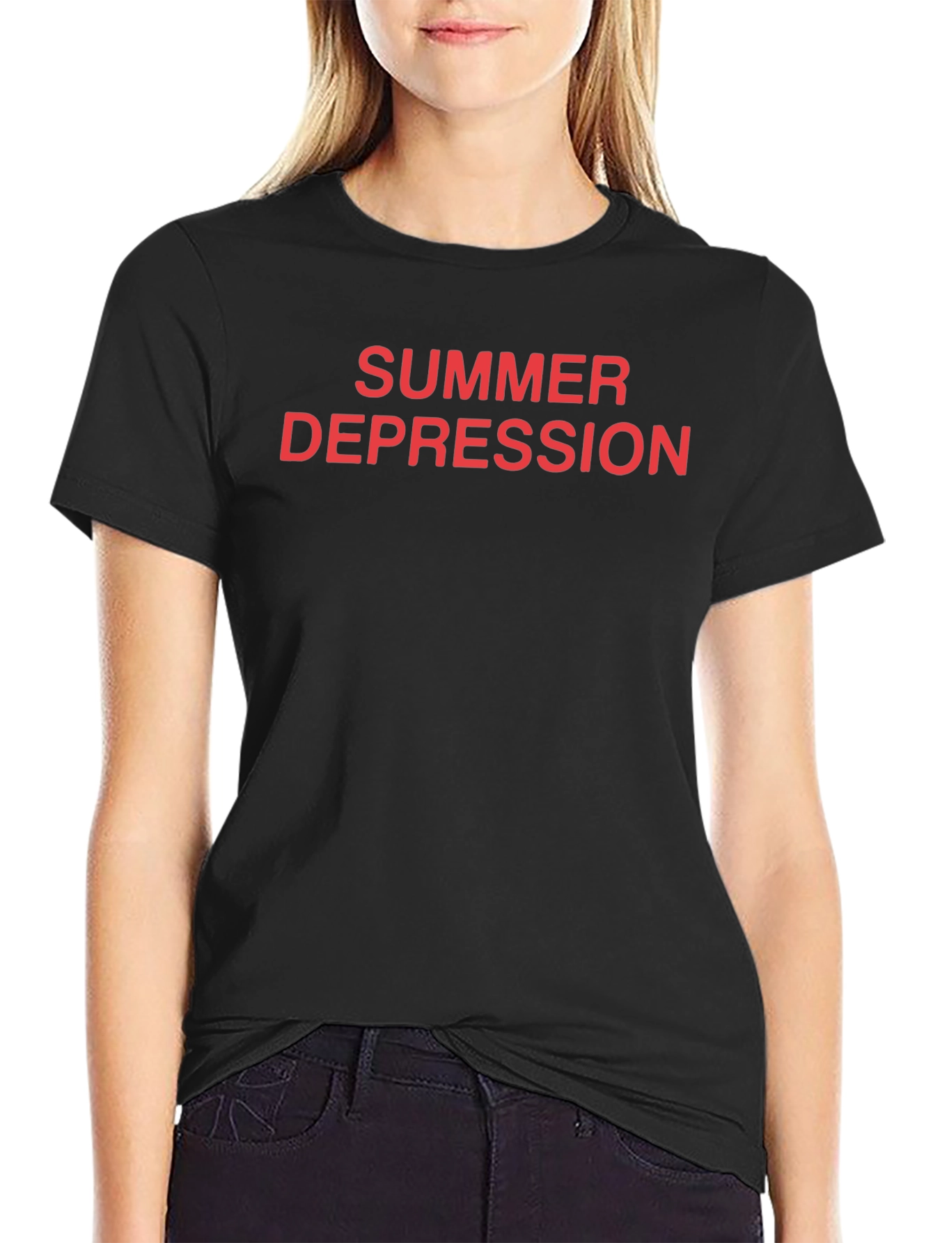 Summer Depression Graphic Tee - Bold Statement Shirt