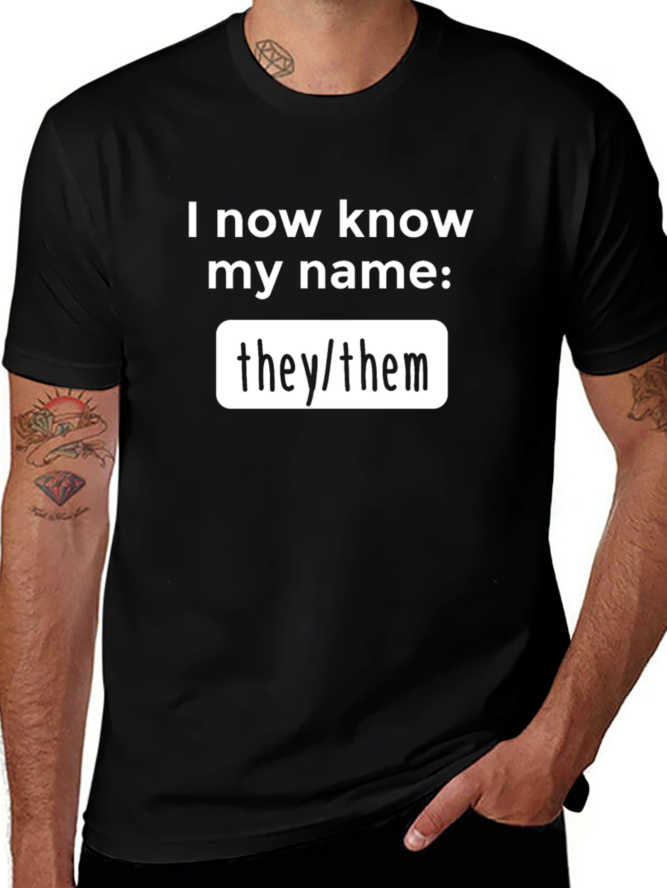 I Know My Name Pronoun T-Shirt - They/Them
