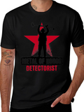 Metal Detectorist Honor T-Shirt Black Star Design