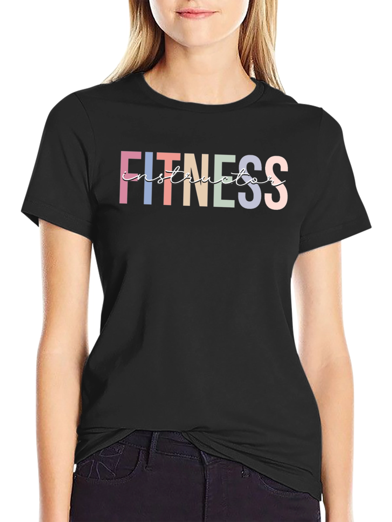 Fitness Instructor Graphic Tee - Unisex Black T-Shirt