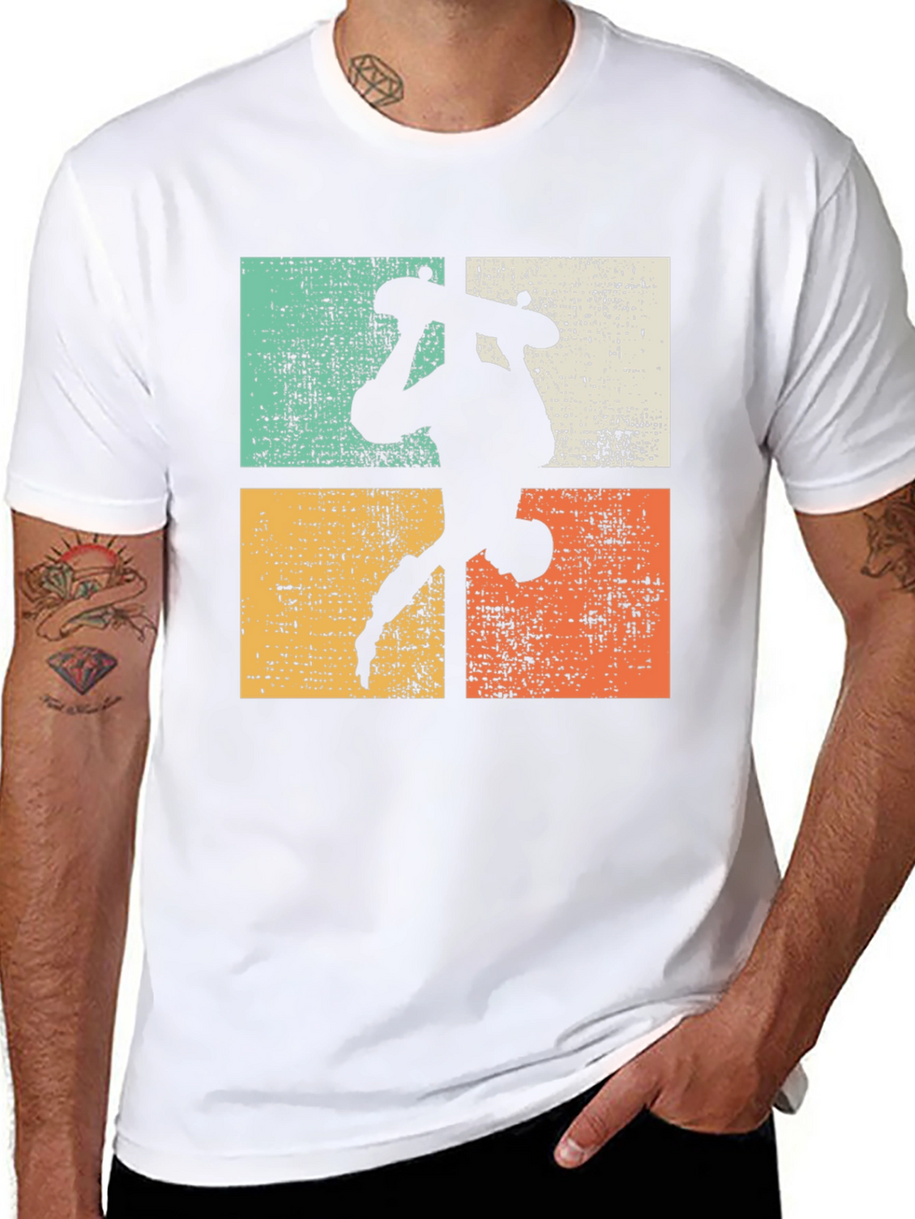 Retro Skateboarder Graphic Tee