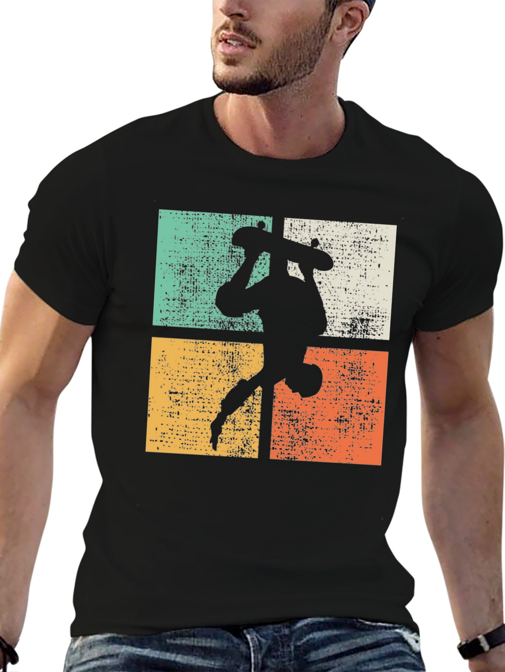 Retro Skateboarder Graphic Tee