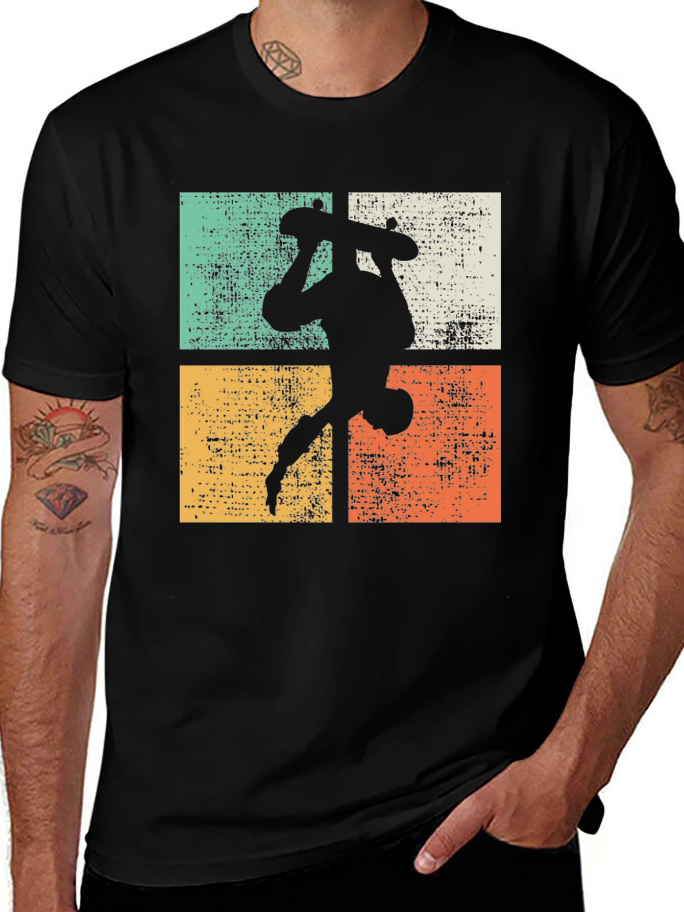 Retro Skateboarder Graphic Tee