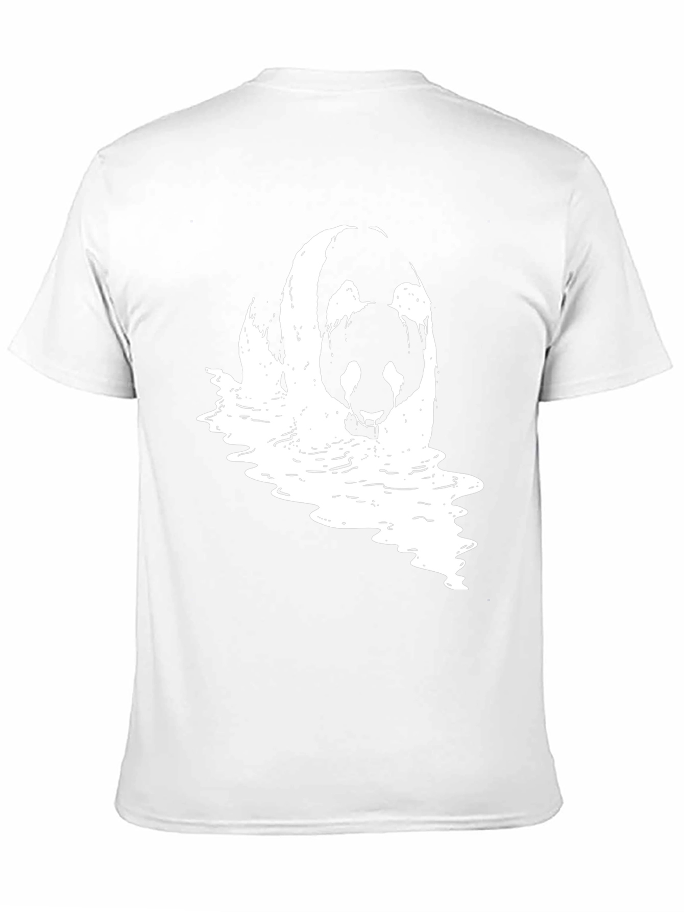 Panda Waves Black T-Shirt
