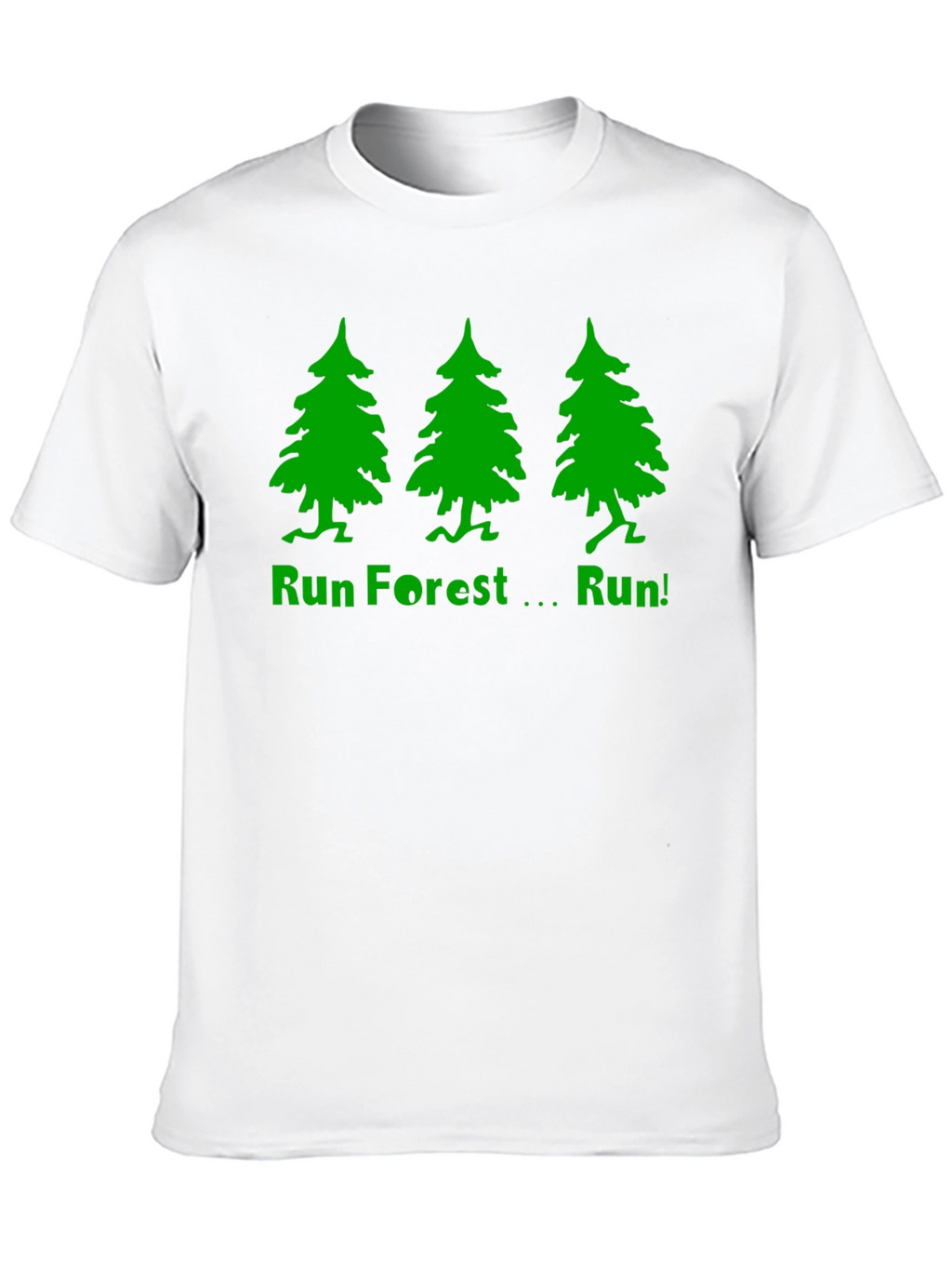Run Forest Run T-Shirt - Black Cotton Tee