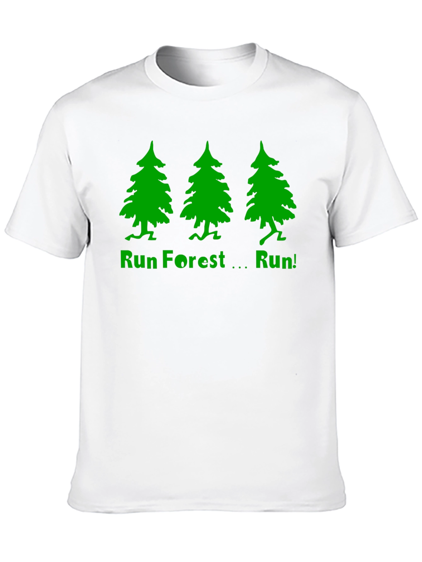 Run Forest Run T-Shirt - Black Cotton Tee