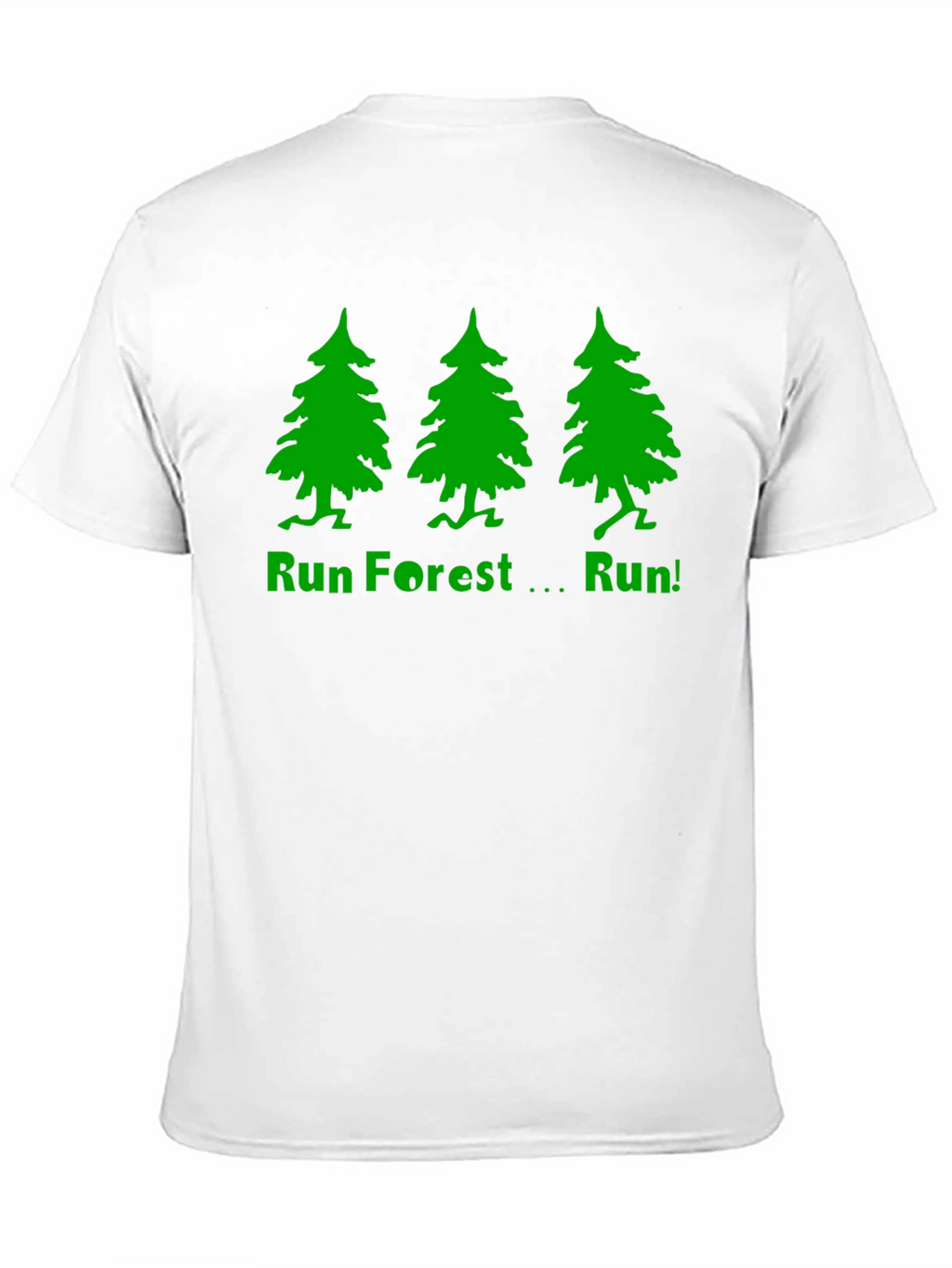 Run Forest Run T-Shirt - Black Cotton Tee