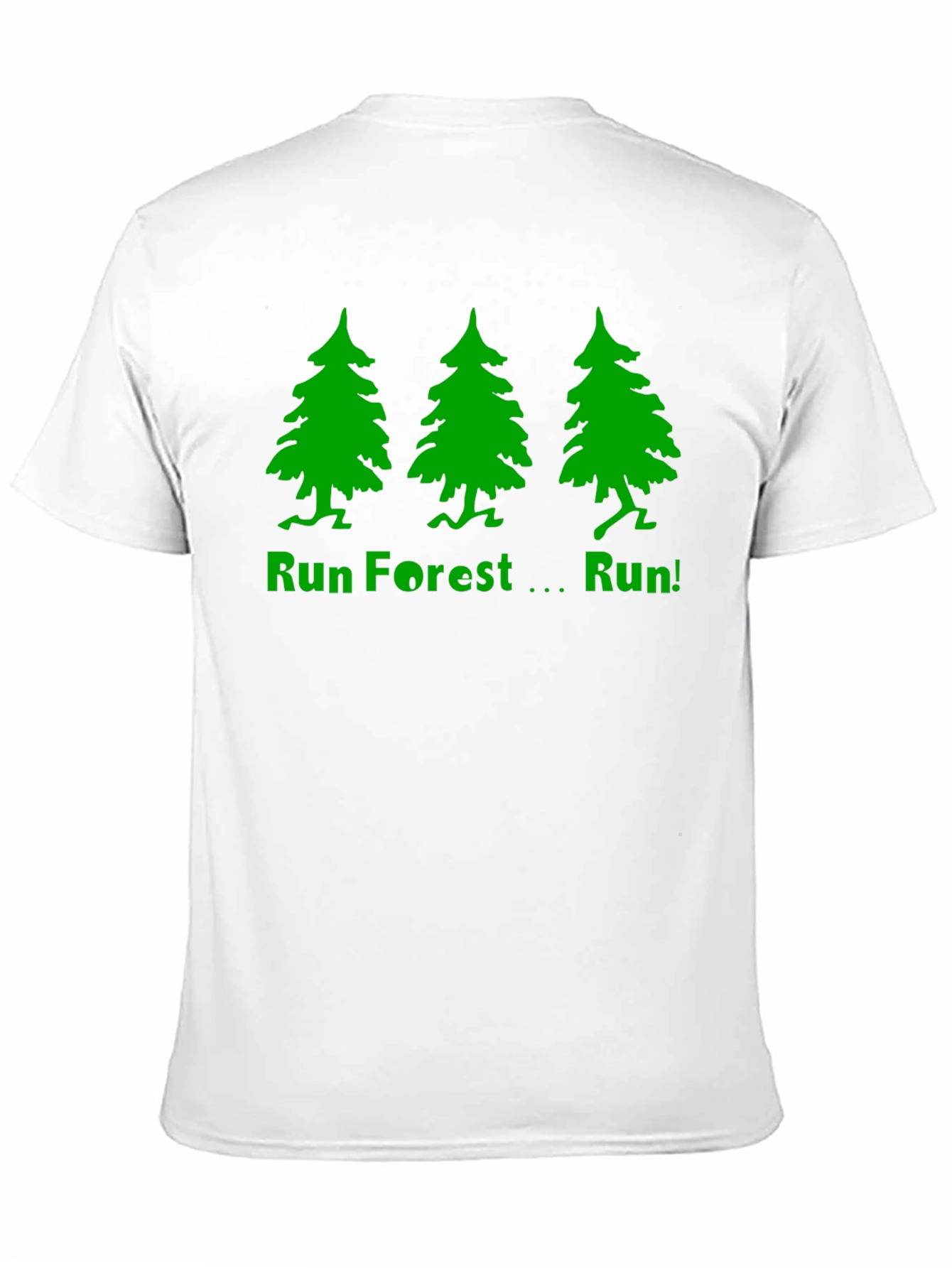 Run Forest Run T-Shirt - Black Cotton Tee